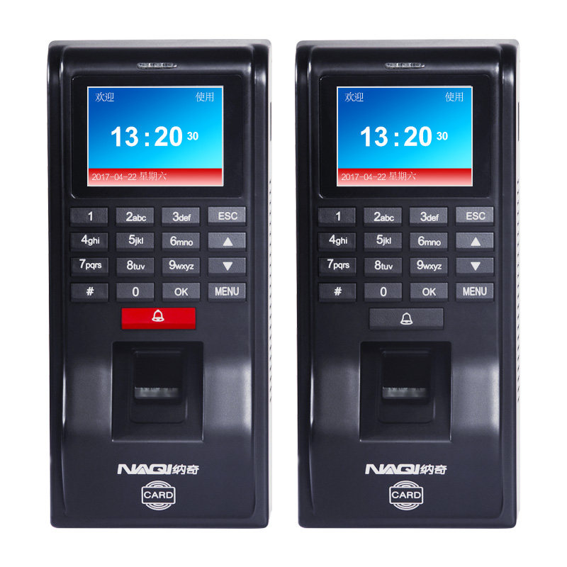 Naqi fingerprint swipe card attendance access control machine all-in-one glass door electronic access control system password lock iron door