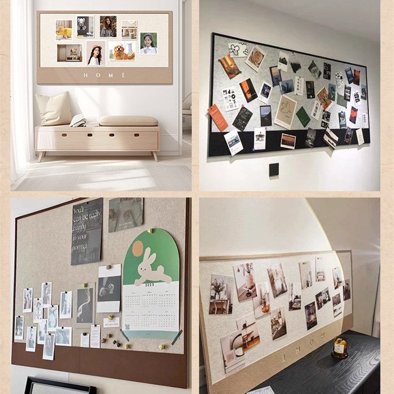 照片墙背景板挂墙面相片相框展示毛毡墙贴软木板客厅墙高级感免打,淘宝优惠券,粉丝福利购,淘宝优惠卷