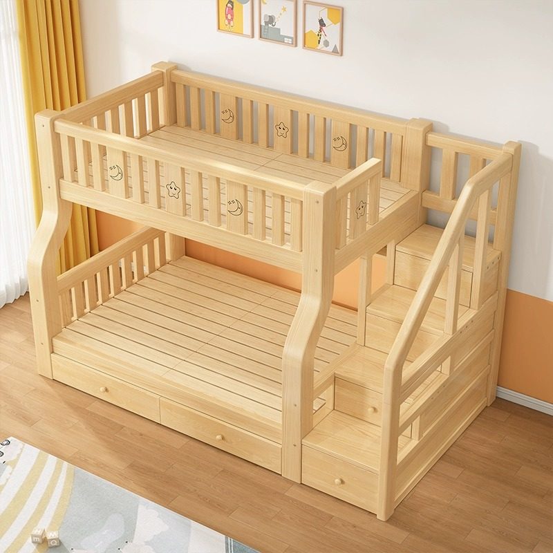 全实木上下床大人双层床子母床两层高低床小户型上下铺木床儿童床,淘宝优惠券,粉丝福利购,淘宝优惠卷