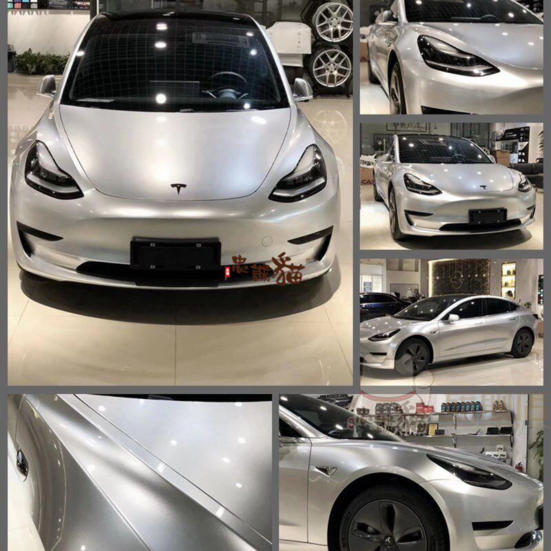 汽车银灰色车膜液态金属银车身改色贴膜山灰GT银电动机车贴纸装饰,淘宝优惠券,粉丝福利购,淘宝优惠卷