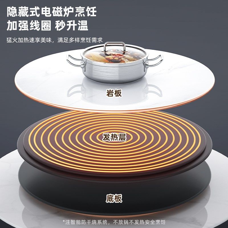 新款家用暖菜板自动旋转餐桌转盘大功率火锅饭菜加热保温板热菜板,淘宝优惠券,粉丝福利购,淘宝优惠卷