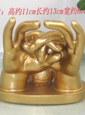 如妙意 李居明吉祥物横财就手摆件 大手印 横财客厅办公室装饰品