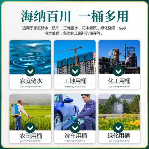 防老化食品级超大卧式塑料桶1T-5吨特厚储水吨桶水塔水罐带盖水箱 - 图2