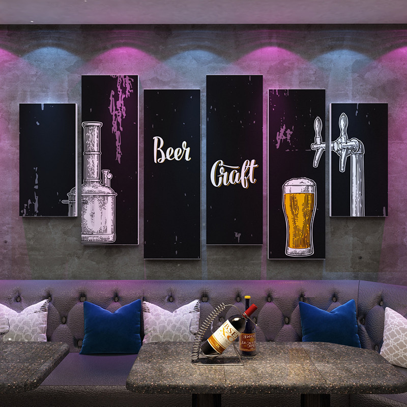 清酒吧工业风墙面装饰品饭馆复古怀旧挂画火锅场景布置创意烧烤店,淘宝优惠券,粉丝福利购,淘宝优惠卷