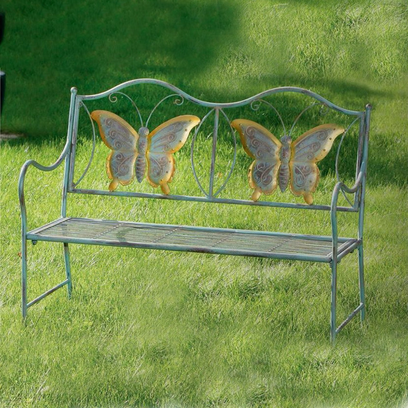 法式乡村做旧复古铁艺儿童花园椅小椅子复古做旧花架花托双人椅,淘宝优惠券,粉丝福利购,淘宝优惠卷