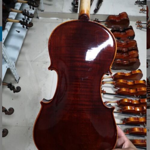 Handmade violin maple 4/4 3/4 solid wood Single board natura - 图2
