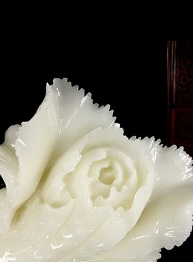 天然阿富汗白玉白菜摆件玉石百财招财聚财开业乔迁礼品客厅装饰品