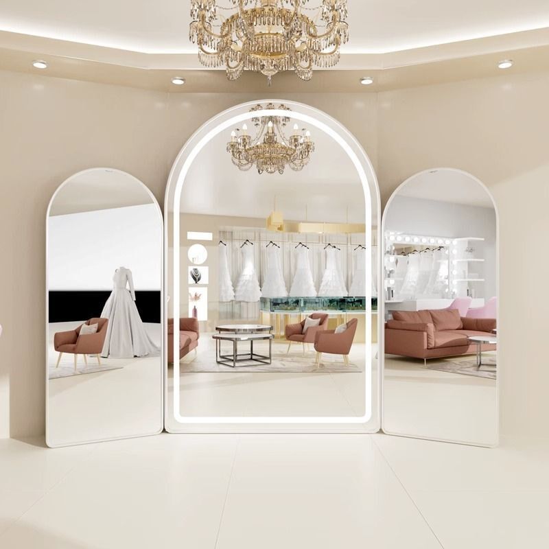 婚纱店三面镜专用礼服馆婚纱试衣镜全身显瘦美颜大镜子试纱落地镜,淘宝优惠券,粉丝福利购,淘宝优惠卷