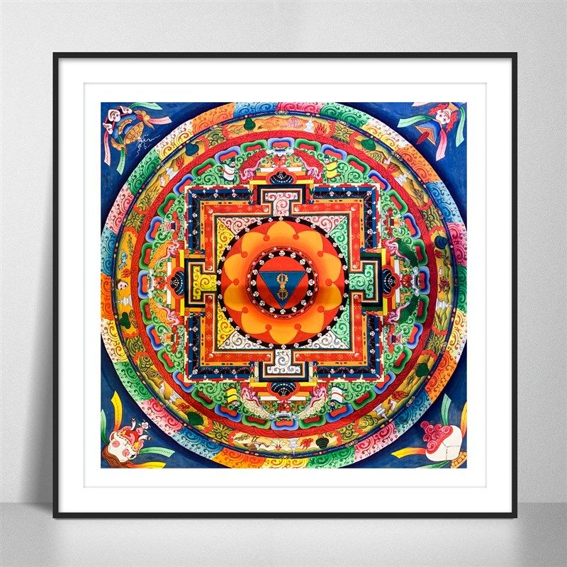 复刻唐卡桌摆挂画曼陀罗坛城时轮金刚吉祥画沙发客厅玄关装饰画,淘宝优惠券,粉丝福利购,淘宝优惠卷