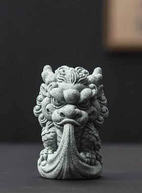 创意祥龙麒麟招财家居桌面装饰品摆件茶桌茶宠摆件工艺品吉祥物