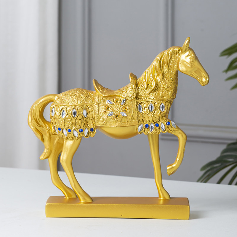 客厅酒柜装饰品马到成功摆件办公室桌面小摆设乔迁新家开业工艺品,淘宝优惠券,粉丝福利购,淘宝优惠卷