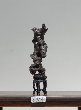 太湖石太湖水石天然原石茶台茶桌文房案几小摆件传统艺术品雅器K