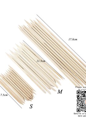 Wood Nail Sticks Cuticle Pusher Remover Manicure Pedicur美甲