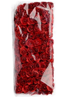 144PCS 1.5 cm Artificial Mini Paper Flowers Bouquet For Scra