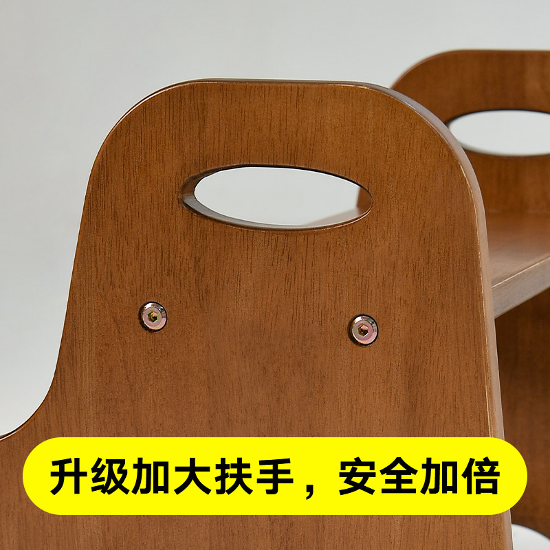 儿童垫脚凳洗脸踩脚凳防滑宝宝辅助踏步台阶实木增高脚踏矮凳,淘宝优惠券,粉丝福利购,淘宝优惠卷