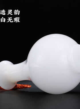 平安如意琉璃玉花瓶摆件创意中式家居客厅酒柜装饰品乔迁新居礼品