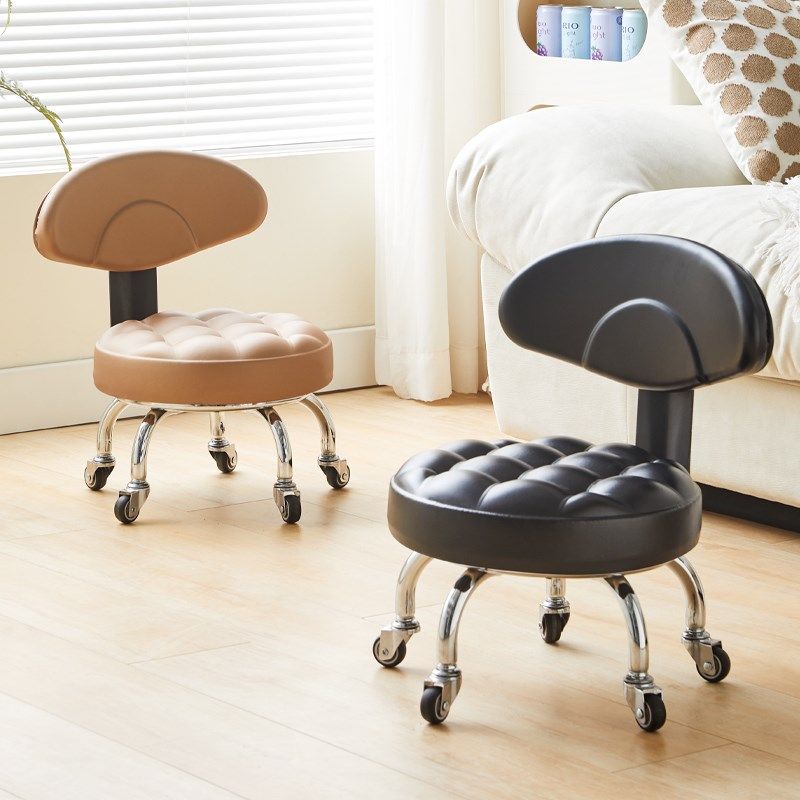 滑轮矮凳静音家用小椅子带娃擦地移动万向轮小带轮板凳靠背椅,淘宝优惠券,粉丝福利购,淘宝优惠卷