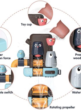 Baby Bath Toys for Kids Baby Shower Toys  Elephant Bird Wate