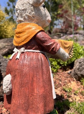 仿真小羊花盆可爱动物园艺装饰品庭院花园多肉绿植摆件阳台造景