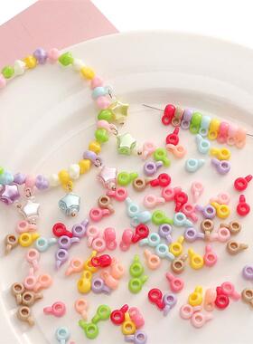 10-20pcs 9x4mm Acrylic Small Round Tee Beads Charms For Jewe