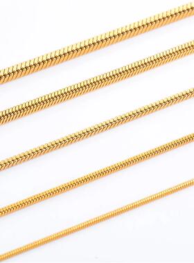 Witd 0.91.21.522.4mm Stainless Steel Square Snake Chain Neck