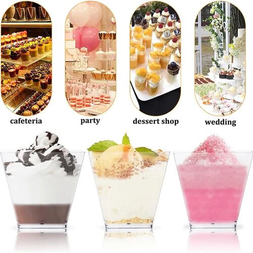 25/50pcs 60ML Disposable Dessert Cup Plastic Dessert Party S - 图1