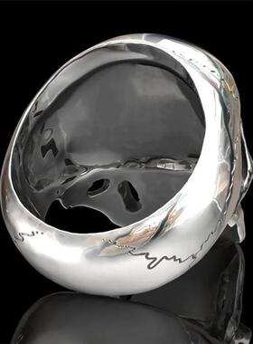 Hip-Hop Mens Biker Rings Ghost Head Skull Rings for men