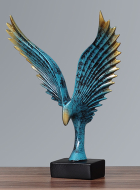 大展宏图老鹰欧式摆件猫头鹰办公室桌面摆设开业招财乔迁工艺礼品