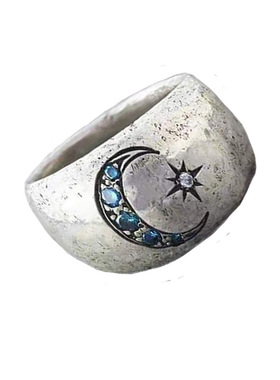 Mingfeis new style simple moon sun inlaid zirconium fashion