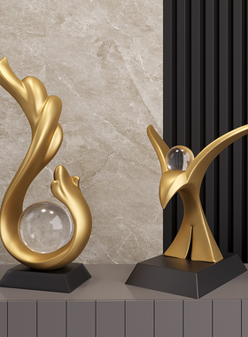 风生水起酒柜摆件入户玄关客厅书柜装饰办公室办公桌乔迁新居礼品