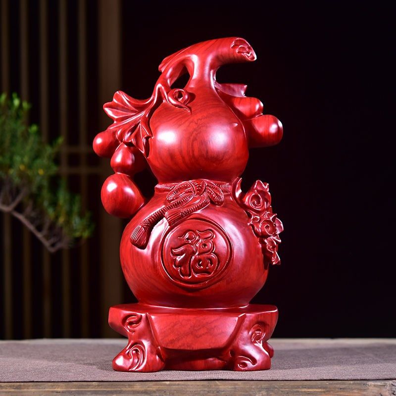 黑檀木雕刻葫芦摆件实木质胡芦福禄客厅桌面装饰摆设红木工艺礼品,淘宝优惠券,粉丝福利购,淘宝优惠卷