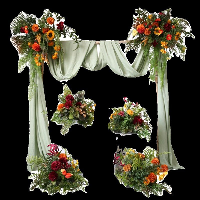 森系婚礼活动花卉仿真婚庆路引花绿色背景装饰花台花桌花壁挂花排,淘宝优惠券,粉丝福利购,淘宝优惠卷