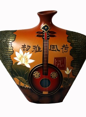 酒柜摆件装饰品客厅博古架多宝阁展厅隔断摆设纯手工陶瓷艺术花瓶