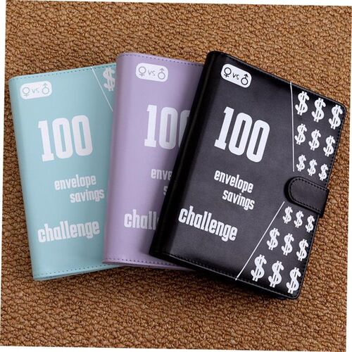 100Envelope Challenge Binder money saving book cash budget - 图0