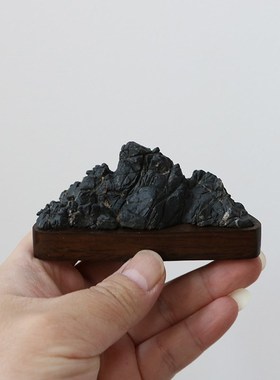 多款式 天然灵璧石摆件笔架山峰文房书桌茶桌原石头装饰奇石禅石