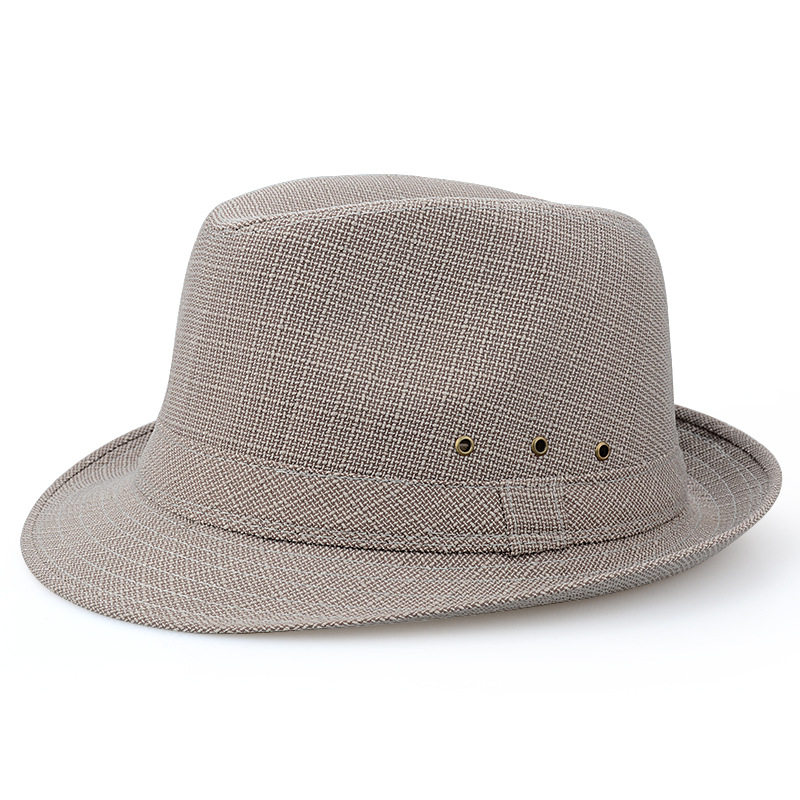男士夏天礼帽春秋帽子男大沿透气遮阳爵士帽中老年男帽亚麻礼帽,淘宝优惠券,粉丝福利购,淘宝优惠卷