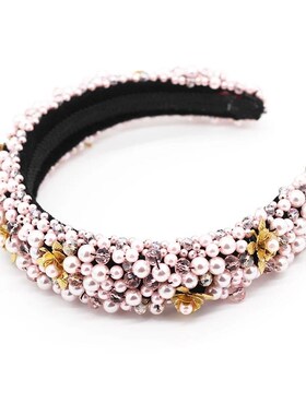 Granular Crystal Sponge Hairband fashion net red hair access