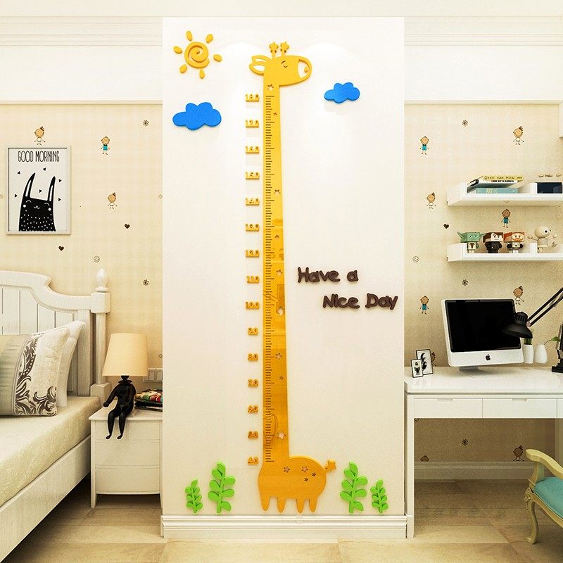 卡通立体儿童测量身高墙贴幼儿园客厅宝宝卧室背景墙面装饰身高贴,淘宝优惠券,粉丝福利购,淘宝优惠卷