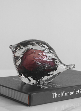 梵其现代创意手工玻璃抽象小鸟摆件样板间客厅书房茶几桌面装饰品