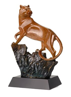 大铜世界老虎动物摆件铜工艺品金属摆件办公室桌面家居手工装饰品