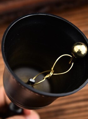 黄铜三清铃手摇铃铛仿古金刚铃道铃三叉铃礼品四方头品摆件