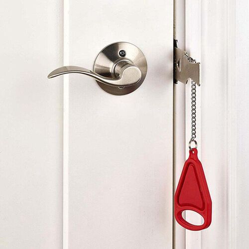 Portable Hotel Door Lock Locks Self-Defense Door Stop Travel - 图0