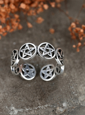 Punk Vintage Star Ring For Women Fashion Minimalist Zircon H