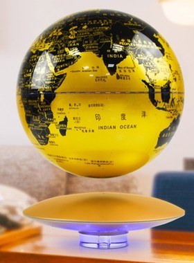 磁悬浮地球仪发光自转小夜灯办公室桌摆件家居装饰创意礼品