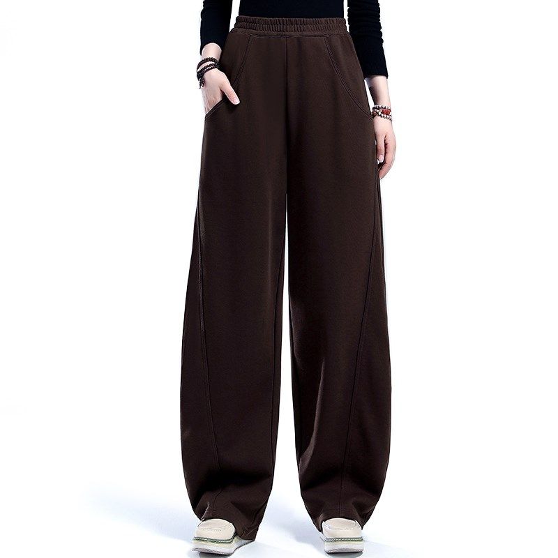 休闲卫裤女设计风高级感裤子2024秋季新款宽松百搭显瘦香蕉阔腿裤,淘宝优惠券,粉丝福利购,淘宝优惠卷