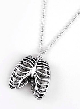 Kpop Fashion Spider Halloween Pendants Round Cross Chain Men