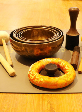 颂钵成都总店音钵全尼泊尔手工钵音碗复古摆件梵音钵静心佛音钵