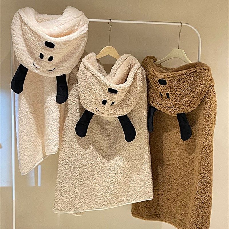 毛毯冬季加厚女盖毯披肩学生宿舍头毛绒保暖斗篷办公室午睡毯子,淘宝优惠券,粉丝福利购,淘宝优惠卷