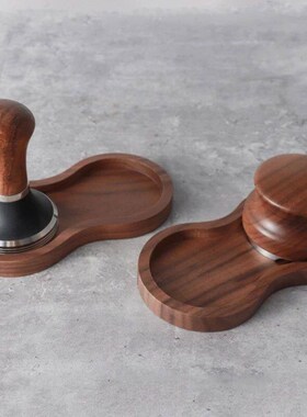 51mm/5m/58mm Coffee Tamper Holder Filter Stand Walnut Espres