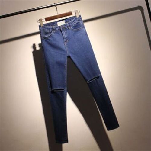 Women black Jeans Hih Waist Jeans Woman denim skinny pants - 图1
